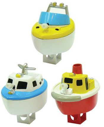 SPEED BOAT Wind Up Toy - They Move On Water!