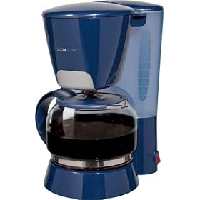 Clatronic - KA 3330 Blue - Cafetière - 8-10 Tasses - Système Anti-Gouttes - Fonction Chauffe Café - Bleu