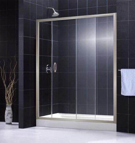 Dreamline SHDR-1060726-04 Infinity Shower Door, Brushed Nickel
