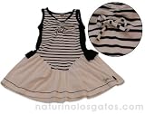 Jottum Strik Navy Striped Cotton Dress