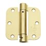 Global CPS3535-US4-M Commercial Grade, Full Mortise Spring Hinge, Radius Shape 2-Pack, Satin Brass