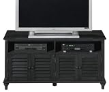 Review Home Decorators Collection  / 4-door Wide-screen Tv Cabinet 2-shelf Antique Black