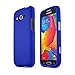 Galaxy Avant Case, [Blue] Slim Grip Rubberized Hard Plastic Case for Samsung Galaxy Avant (2014)