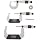 Brown & Sharpe 599-181-901-1 Chrome Frame Outside Micrometer Set, 0-3" Range, 0.001" Graduation