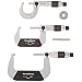Brown & Sharpe 599-181-901-1 Chrome Frame Outside Micrometer Set, 0-3" Range, 0.001" Graduation