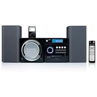 iLuv I7500-BLK Mini MP3 Stereo System with iPod Docking Station