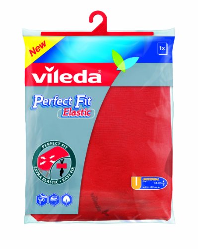 Vileda 03050 Perfect Fit- Elastic, Universale Paßform für Bügeloberflächen von 114-122cm Länge 34-42cm Breite, in rot oder blau (sortiert)