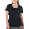 Merona&reg; Short Sleeve Ruffle Top- Black