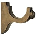 Vitoch Collection Laurel Single Drapery Bracket - Antique Bronze (2")