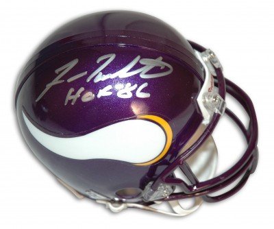 Fran Tarkenton Autographed/Hand Signed Minnesota Vikings Mini Helmet with HOF 86 Inscription