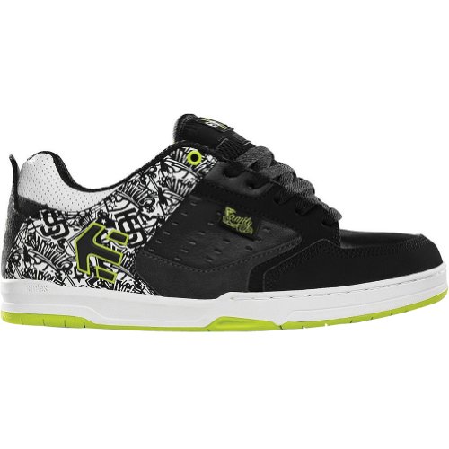 Etnies Men's Fsas X Twitch Cartel Skate Shoe,Black/White/Green,11 D US On Sale