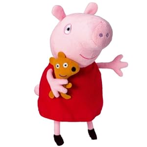 Peppa Pig - Peluche con voz, 24 cm (Bandai 84255)