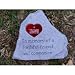 Pet Memorial Stone with Engraved Heart Tag-Deluxe