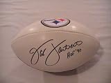 Jack Lambert Hall of Famer Pittsburgh Steelers Autographed Football Coa