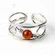 STERLING SILVER TOE RING W/FO - 6.5mm