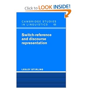 Switch-Reference and Discourse Representation - Lesley Stirling