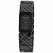 Burberry Women's BU5501 Check Engraved Nickel Case Black Dial Watch