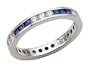 1.40 cttw Karina B(tm) Genuine Sapphire Eternity Band LIFETIME WARRANTY