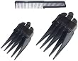Wahl Clipper Attachments #12 And #10 Guide Combs With Flat Top Comb
