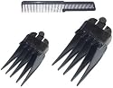 Wahl Clipper Attachments #12 And #10 Guide Combs With Flat Top Comb