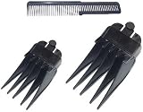 Wahl Clipper Attachments #12 And #10 Guide Combs With Flat Top Comb