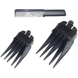 Wahl Clipper Attachments #12 And #10 Guide Combs With Flat Top Comb