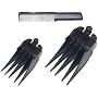 Wahl Clipper Attachments #12 And #10 Guide Combs With Flat Top Comb