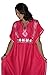 Moroccan Caftans Women Breathable Women Handmade Butterfly Style Embroidery Ethnic Design Magenta One Size