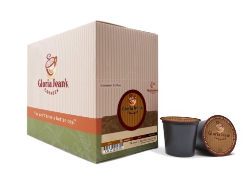 Gloria Jean's Coffees, K-Cup, Hazelnut Decaf for Keurig Brewers, 24-Count Boxes (Pack of 2)