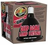 Zoo Med LF-17 Repti Deep Dome Clamp Lamp holds Powersuns and Compacts Bulbs