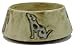 48 Oz. MARA COLLECTION Stoneware LARGE PUPPY DOG Pet FEEDING Or WATER Dish BOWL Abstract Dogs BROWN