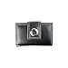 Universal PDA Studio 54 Club Purse-Black Fashion Designer with Eyelet Design Magnetic Latch includes Both Wrist Strap and Six Slots For Credit Card With a Wndow For a PictureIDIncludes Hidden Compartment