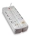 Belkin 8-Socket PureAV Isolator Home Theatre Surge Protector with Pure AV Composite & Audio Cable Kit
