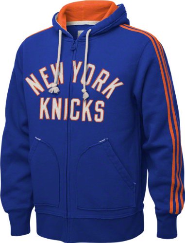 NBA Men's New York Knicks Originals Springfield Full Zip Hood (Blue, Large)
