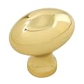 1.25" Egg Drawer Knob - Polished Brass - Set of 5