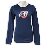 US Open 2008 Women's L/S Circular Logo Tee - Navy