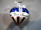 Waterford Holiday Heirlooms Ornament - God Bless America Heart