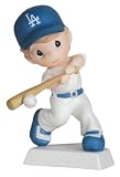 Precious Moments "Swing For the Fences" Boy Figurine, Los Angeles Dodgers