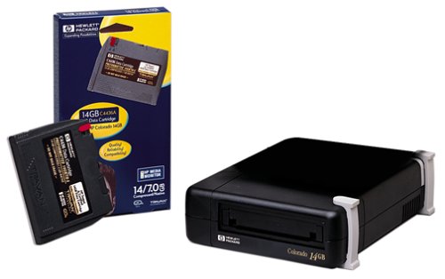 Hewlett Packard 7/14GB Colorado Travan External Tape Drive with Colorado II Backup Software/Cartridge/Cable