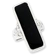 Sterling Silver Rectangle Black Onyx Ring
