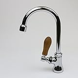 PIVOT専用スワン立水栓（レバーハンドル・チーク）　レトロデザイン蛇口 単水栓 PIVOT / ピヴォ