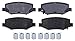 ACDelco Silver 14D1274MH (19286015) Semi-Metallic Rear Disc Brake Pad Set with Hardware