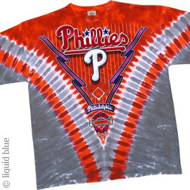PHILADELPHIA PHILLIES T-Shirt - V Dye (Tie-Dye)