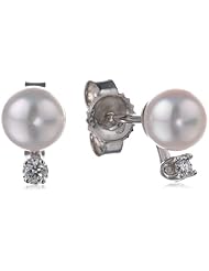 TARA Pearls 14k White Gold Akoya White Pearl Earrings, 5mm