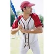 Champion 6.7 oz Contrasting Raglan Sleeve Baseball Jersey with Braid Trim