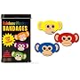 Rainbow Monkey Adhesive Bandages in Tin Box with Free Toy Inside