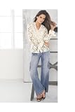 Jeanology Distressed Wide Leg Cargo Jeans