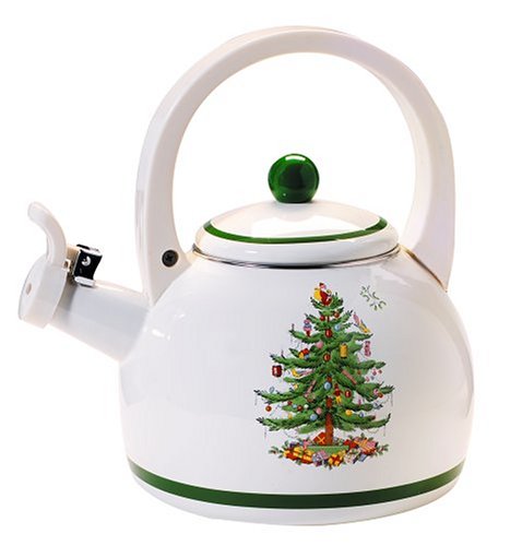 Spode Christmas Tree Whistling Tea Kettle Spode Christmas Tree Whistling Tea Kettle