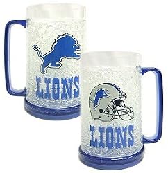 Detroit Lions Crystal Freezer Mug - Football Sports Merchandise