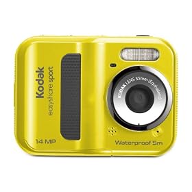 Kodak Easyshare Sport C135 Digital Camera - Yellow (14 MP, 5x Advanced Digital Zoom) 2.4 inch LCD